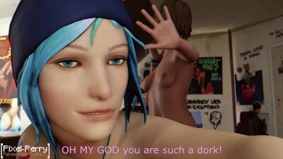 Porno futanari y futa, Chloe, Life is Strange, Max Pixel-Perry, animación, Blender, sonido, webm
