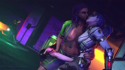 Sombra Widow 720p Overwatch : porno 3D futanari futa