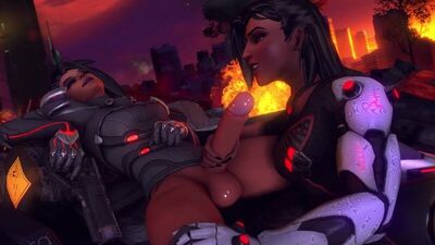 Symmetra x Sombra: pornografia hentai futanari em 1080p