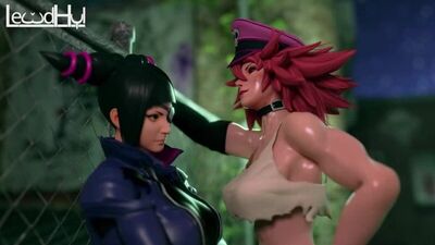 Porno 3D Street Fighter avec des personnages futanari et futa