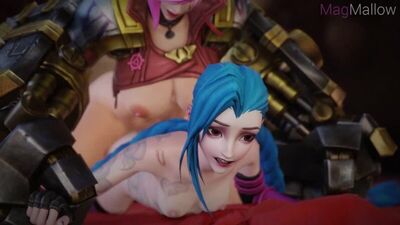 Vi x Jinx (1080p) Porno futanari 3D