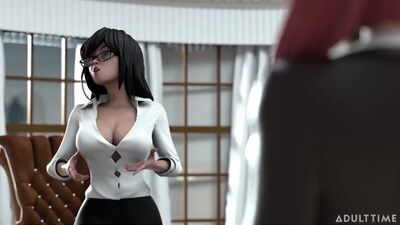 [AdultTime] Hentai Sex School Episode 15 (Principal Cold Snatch's Break) 3D porn in Russian