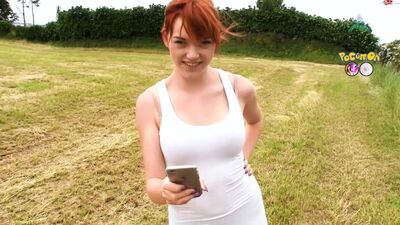 Anny Aurora - MyDirtyHobby - PoCumOn GO - Schwanzluxo ## POV pelirroja adolescente alemana Pokémon GO porno de Pokémon GO sexo al aire libre