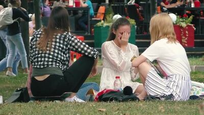 A girl's butt, period with a twist (humor, funny, prank, raunchy, sexy video, joke, hoax; Sexy Video, Explicit humor, fun prank)