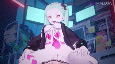(Ton) Sex-Animation aus Rebeccas Perspektive [Cyberpunk: Edgerunners, MagMallow;Porno;Hentai;R34;Sex;порно;хентай]