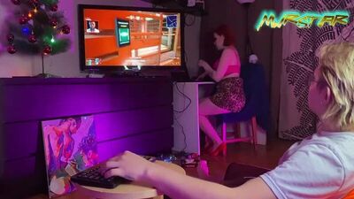 Przyrodnia siostra podarowała Tomowi Mur na Boże Narodzenie grę „Cyberpunk 2077” [porno, hentai, seks, rżnięcie, rosyjskie, kazirodztwo, mamuśka, domowe] KA