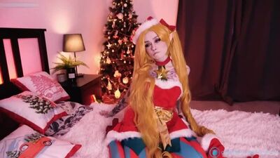 League of Legends Hentai | Porno de LoL | [League of Porn] Cosplay navideño muy sexy de Jinx elfa (Zirael) [League of Legends]