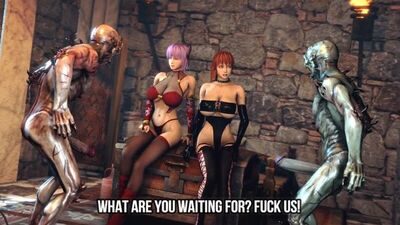 Monstres 3D DoA Kasumi et Ayane_Vidéo hentai 1080p « règle 34 » de jeu vidéo porno