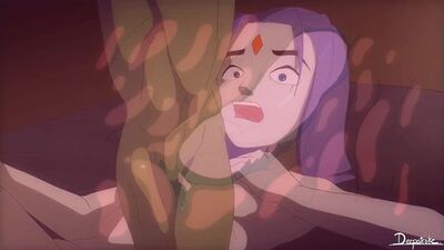 3D Monster TT Raven e Beast Boy - 60 fps - AI_1080p - Jogo pornográfico de vídeo hentai dos Teen Titans (Regra 34)