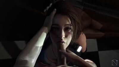 Porno 3D – Jill Valentine (obciąganie w Resident Evil)