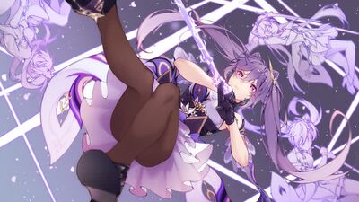 Keqing & Slime | Hu Tao & Slime (par Vicineko)