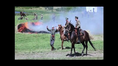 Rekonstrukcja bitwy pod Gumbinnen z 2018 roku