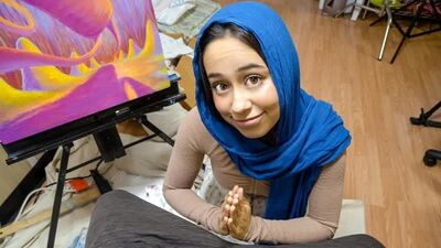 Dania Vega - Insegnami, fratellastro [2021, Adolescente latina, Hijab, POV, Pompino, Hardcore, Solo sesso, HD 1080p]