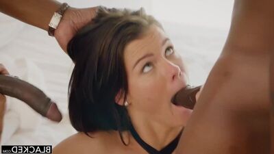 [Blacked.com] Peta Jensen [2016, Sexo a três, Broche, Pénis negro, Ejaculação facial, Garganta profunda, глубокая глотка, porn
