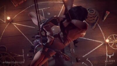 Lara Croft. Porno en 3D. Tentáculos
