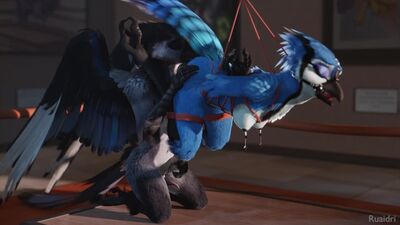 3D Yiff por ruaidri Porno furry Sexo E621 Mujer Aves Bondage BDSM