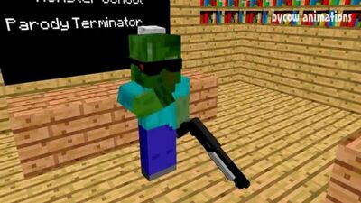 Desenhos Animados do Minecraft - Escola dos Monstros: O Exterminador (Animação do Minecraft)