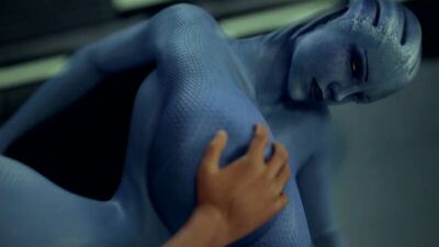 Pornografia 3D SFM de Mass Effect com Liara: Animação de cena de sexo com rabo e mamas grandes (18+)