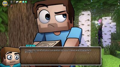 HornyCraft, un juego hentai parodia de Minecraft. PornPlay, ep. 9: una chica enderman se masturba al aire libre en el bosque
