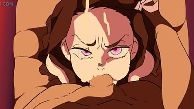 Pornografia hentai 2D animada com sons de Demon Slayer