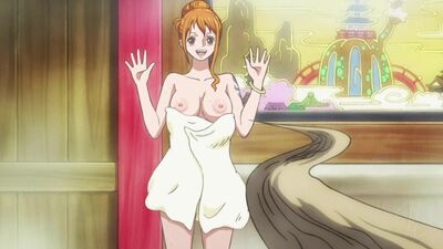 Boa Hancock x Nami - tette grandi; nuda; nudo; culo grosso; ano; figa; porno hentai 3D; [One Piece]