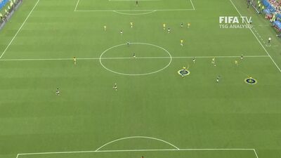 Coupe du monde 2018. Huitièmes de finale. Brésil - Mexique 2-0. But de Firmino sur une passe de Neymar