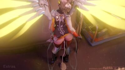 Mercy scopata da dietro mentre Tracy guarda: masturbazione in Overwatch (Hentai 3D, hentai, solo sesso, porno 3D, R34, SFM, calze, stupro, BDSM)