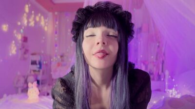 A cat girl is having fun with pussy