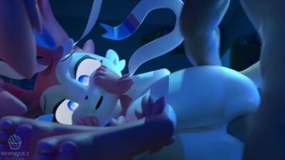 Sylveon CREAMPIE, VAGINAL AND BLOWJOB! She Swallow all (Pokemon) -; Merengue Z