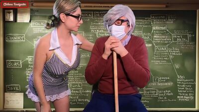 New teacher fucks old teacher to rank up in the classroom