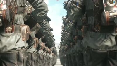 Marcha dos soldados do jogo Wolfenstein 2 - papel de parede animado para o Wallpaper Engine