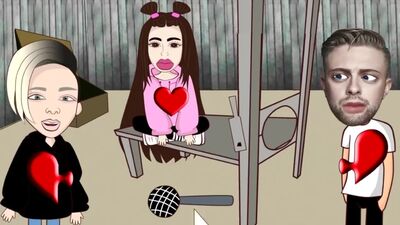 Valya Karnaval, Egor Ship, Egor Creed, Baldi und Granny bei Trollface