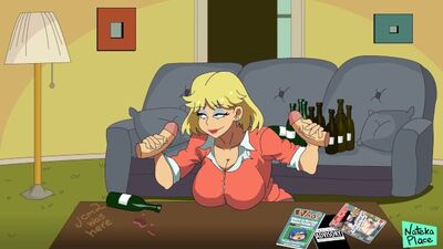 Parodie de « The Loud House » : une mère se masturbe devant deux étudiants