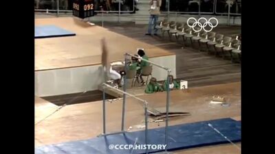 URSS, 1972. Le sport soviétique. Les Jeux olympiques de 1972 à Munich. Petya Korbut