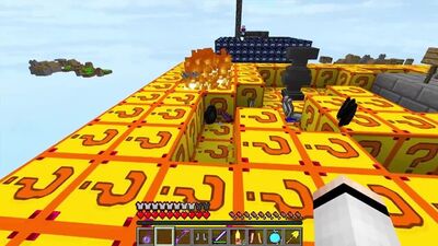 NOVATOS E PROFISSIONAIS JOGAM FORTUNA VS O BLOCO DE LUCK PROGRAMADO DO MINECRAFT SKYWARDS! LUCK SKYBLOCK! YARIK KENT