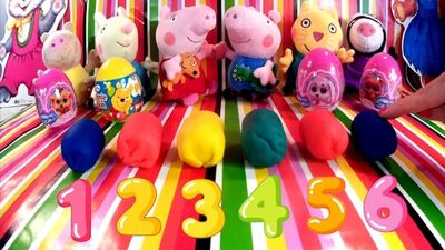 Peppa Pig: apriamo le uova di Play-Doh Kinder Surprise. Cartoni animati su Peppa