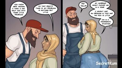 Sa femme arabe n'avait pas assez de grosse bite