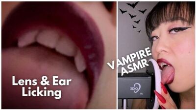 ASMR - Hot Asian Vampire Licks and Licks you WET