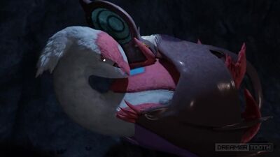 UN BONITO PÁJARO DRAGÓN SE LO MONTA CON UN MURCIÉLAGO CACHONDO [LATIAS x NOIVERN] [EXPLOSIÓN DE SEMEN]