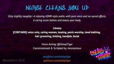 [ASMR] Nurse Cleans You Up -; Erotic Audio Play by Oolay-Tiger