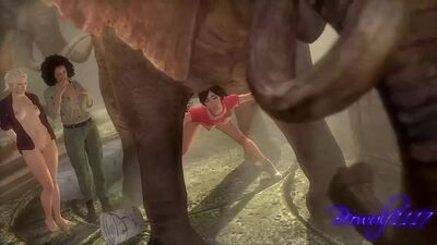 Nadine Ross x Elena Fisher x Chloe Frazer - a lo perrito; sexo vaginal; porno hentai en 3D; [Uncharted]