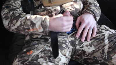 Jerking off in the deer blind