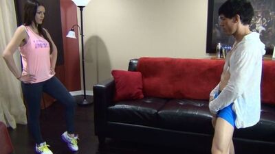 Brittany's Ballbusting Interview with Kick Demo