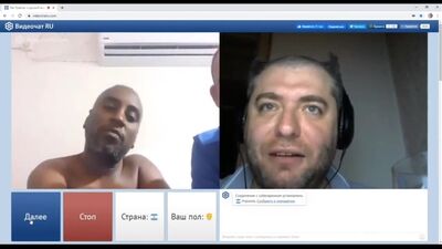 Germán Yagodka se encontró con un hombre de raza negra en un chat de ruleta