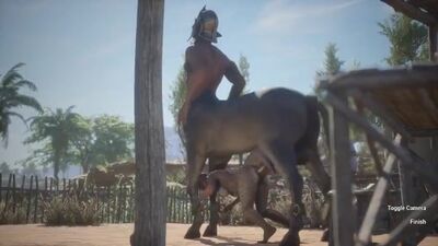 Centaur Breeds a Dragon Slut