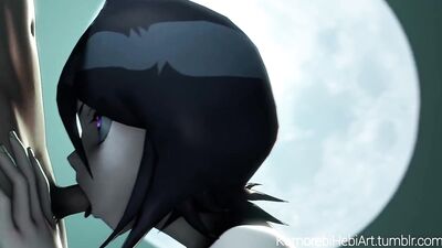(Звук) Рукія Кучікі: версія з мінетом, версія 1 [Bleach; порно; хентай; фелляція; мінет; R34; секс; SFM; порно; секс; хентай; Bleach]