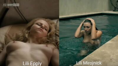 Actrices desnudas (Lili Epply, Lili Mirojnick) en escenas de sexo
