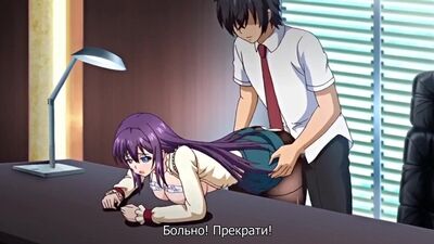18+ Hentai Mesu Kyoushi 4: Kegasareta Kyoudan / L'insegnante e la classe della vergogna [03 sottotitoli in russo]