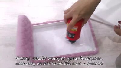 Ліжко для ляльок Барбі, Монстр Хай тощо_Bed for dolls Barbie, Monster High, etc