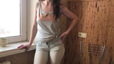 Pikantny seks z mamuśką typu MILF – ujęcie z perspektywy pierwszej osoby, domowe nagranie w zbliżeniu